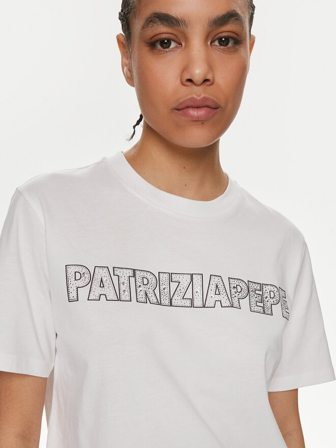 Patrizia Pepe Patrizia Pepe T-Shirt 2M4389/J089-W103 Λευκό Regular Fit