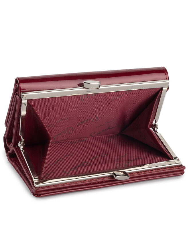 Pierre Cardin Cartera grande para mujer Pierre Cardin 05 LINE 108 Guinda/burdeos