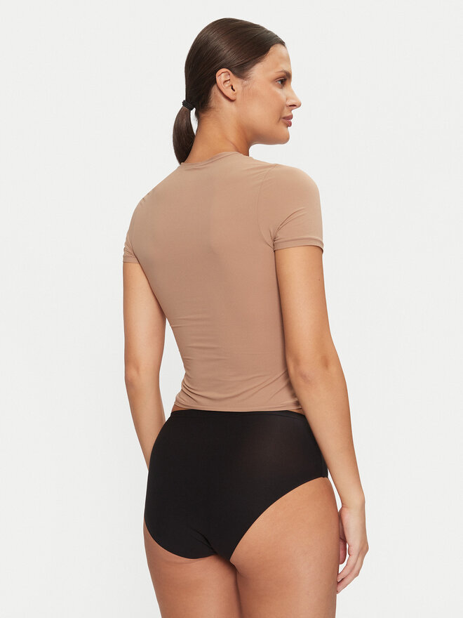 Dorina Dorina Majica Noa FXTO0015MI116 Rjava Slim Fit