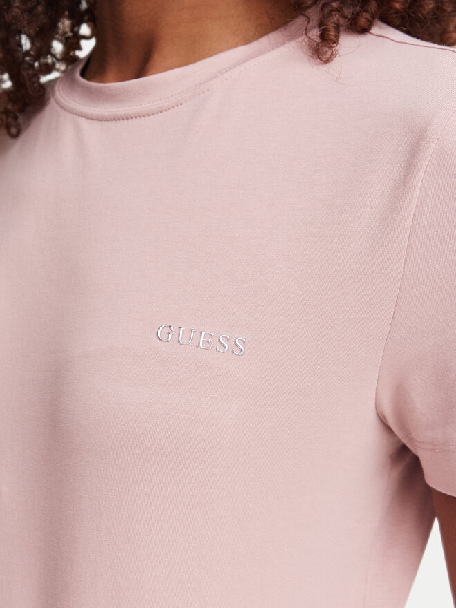 Guess Guess T-Shirt V6RI07 J1314 Rosa Regular Fit