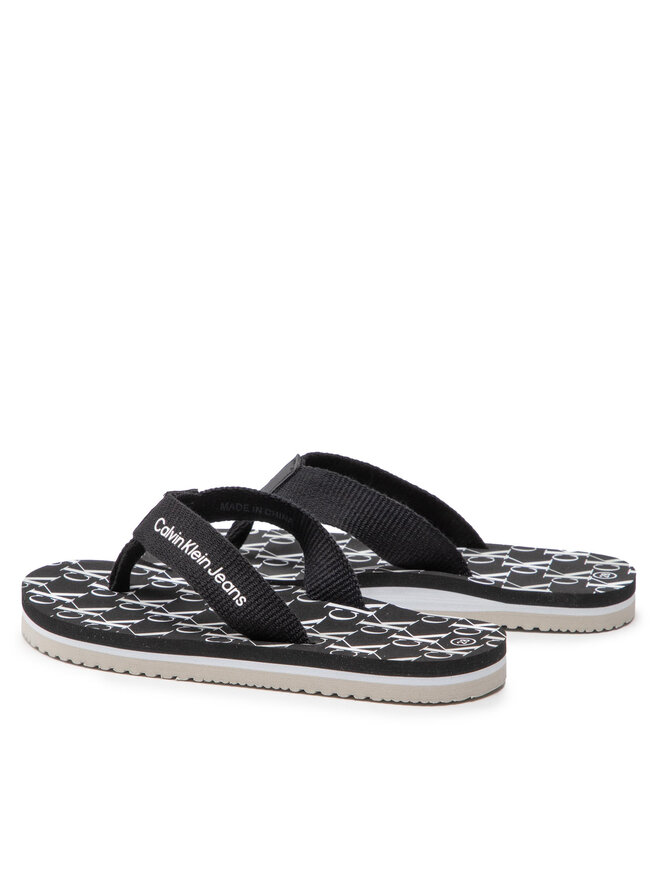 Calvin Klein Jeans Flip flop Calvin Klein Jeans Logo Print Flip Flop V3X8-80156-0058 M Negru