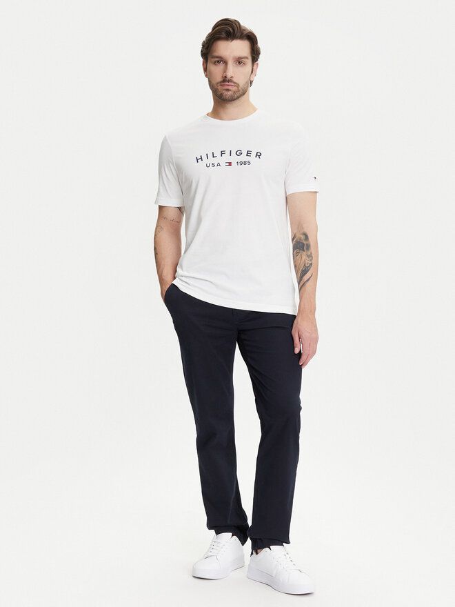 Tommy Hilfiger Tommy Hilfiger Marškinėliai Fathers Day MW0MW39356 Balta Regular Fit
