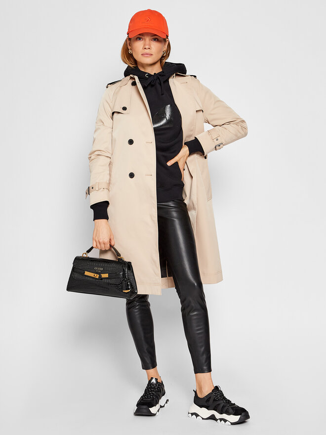 Сумка Guess Enisa Top Handle Flap HWCB84 21200 Чорний | evzuttya