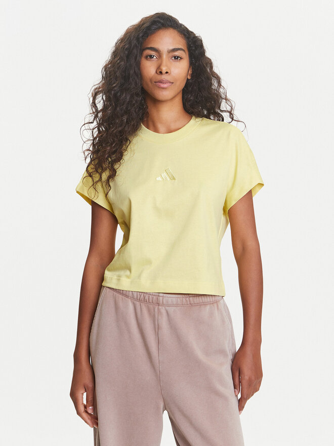 adidas adidas Camiseta ALL SZN JJ1239 Amarillo Regular Fit