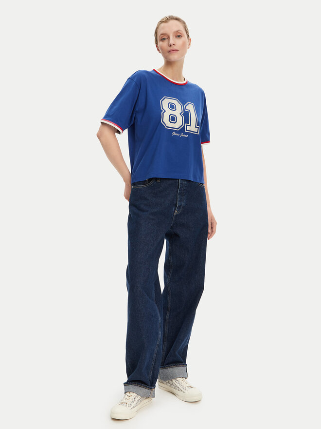 Guess Jeans Guess Jeans Camiseta W5YI19 K8HM0 Azul Regular Fit