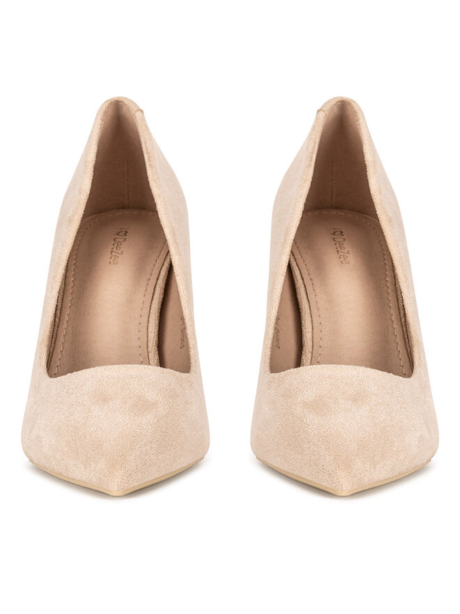 DeeZee Pantofi cu toc subțire DeeZee DBC-37237-1 Bej