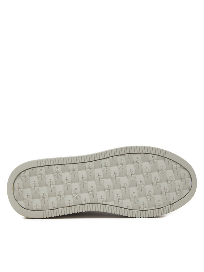 Calvin Klein Jeans Sneakersy Calvin Klein Jeans Bold Platf Low Lace Lth Ml Mtl YW0YW01516 Bílá