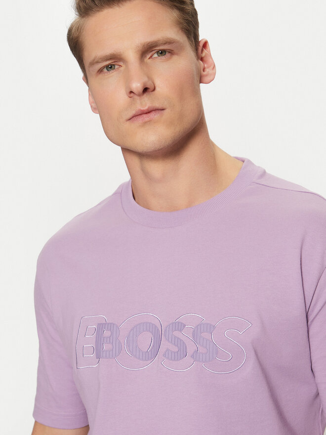 BOSS BOSS Camiseta 50531271 Violeta Regular Fit