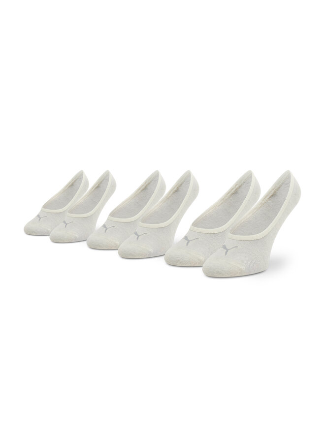 Puma Sada 3 párů kotníkových ponožek unisex Puma Footie 906930 30 Šedá