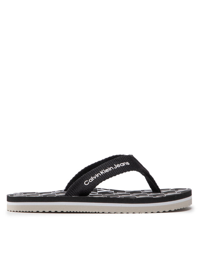Calvin Klein Jeans Flip flop Calvin Klein Jeans Logo Print Flip Flop V3X8-80156-0058 M Negru