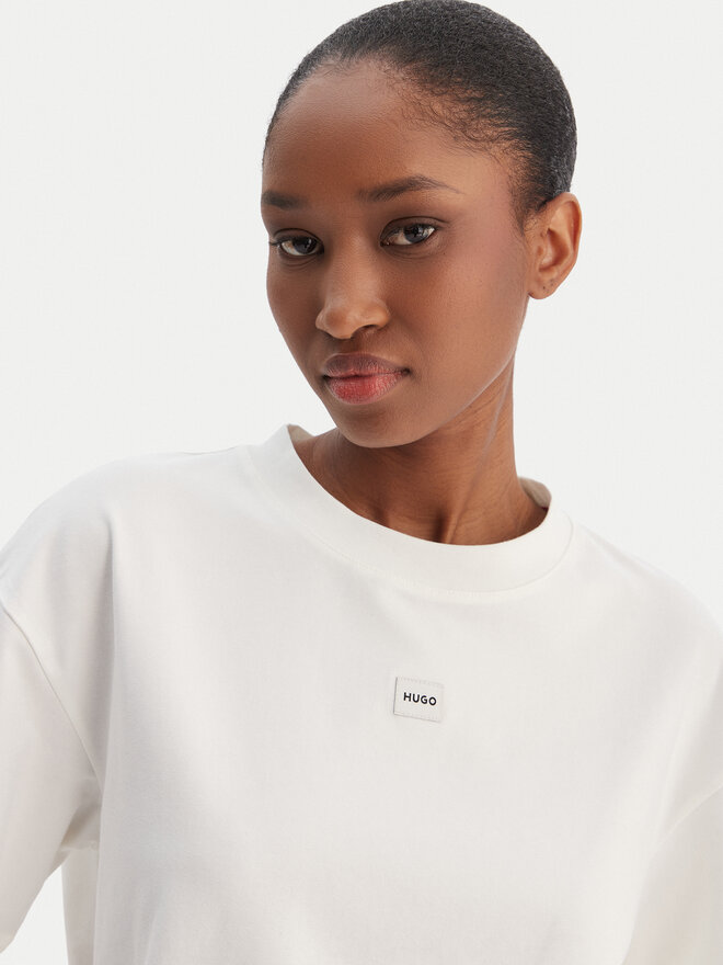 HUGO HUGO T-Shirt Signature 50556807 Weiß Regular Fit