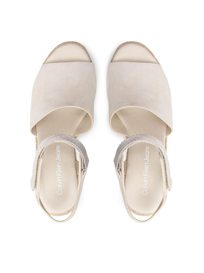 Calvin Klein Jeans Alpargatas Calvin Klein Jeans Wedge Sandal Ankle Clip Su YW0YW00571 Beis