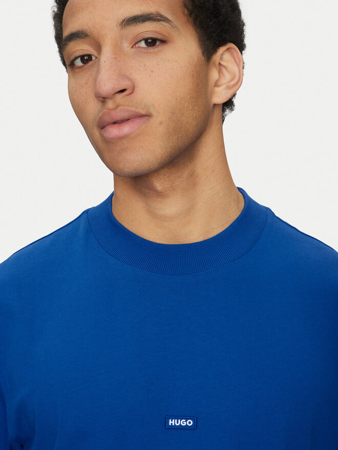 HUGO HUGO T-Shirt Nieros 50509991 Blau Regular Fit