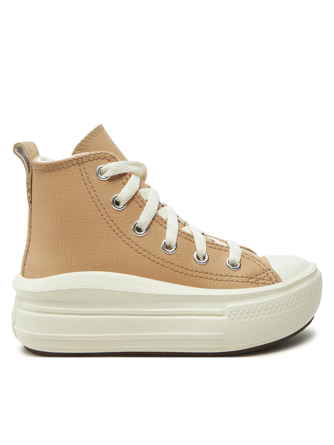 Converse Plátěnky Converse Chuck Taylor All Star Move Platform Leather A09262C Béžová