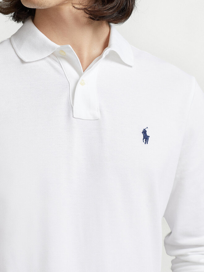 Polo Ralph Lauren Polo Ralph Lauren Поло 710680790001 Білий Custom Slim Fit