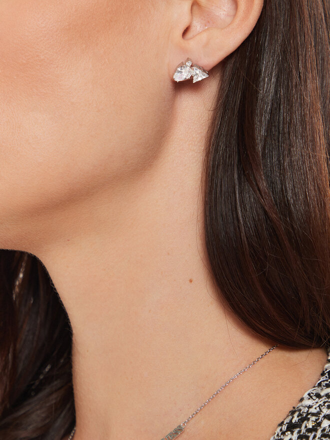 Guess Naušnice Guess JUBE0441 5JW Stříbrná