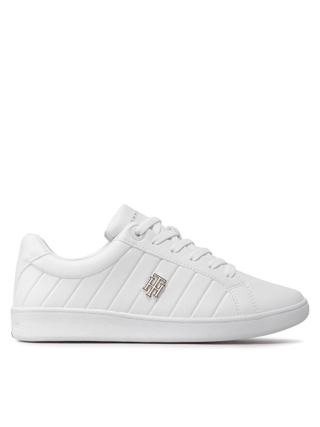 Tommy Hilfiger Tenisice Tommy Hilfiger Th Bio Court Sneaker Classic FW0FW06802 Bijela