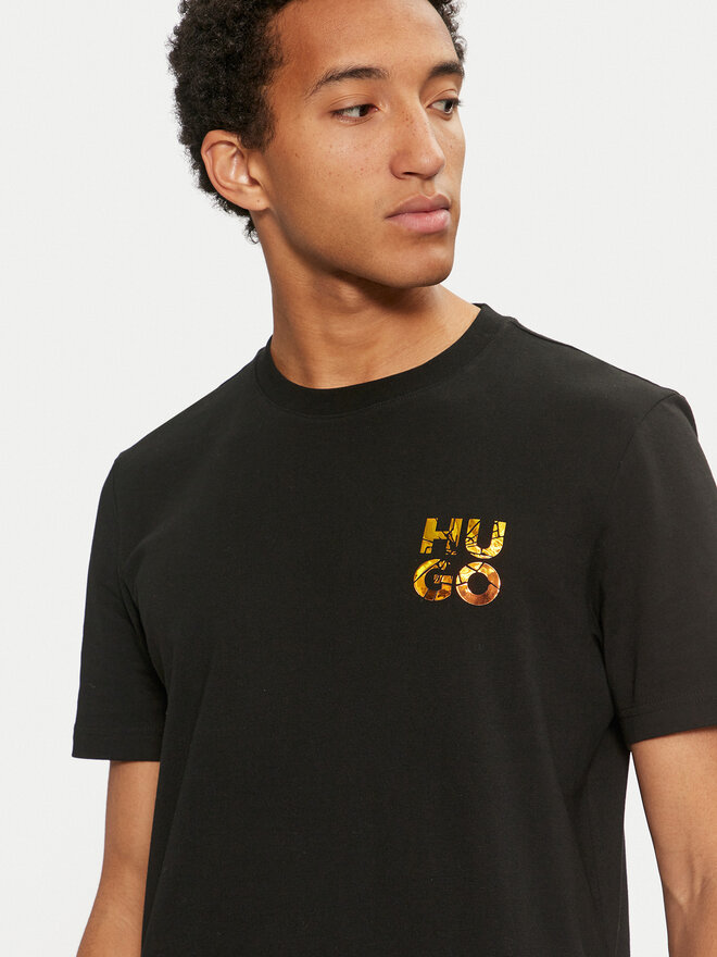 HUGO Hugo T-Shirt Diridumti 50522134 Μαύρο Regular Fit