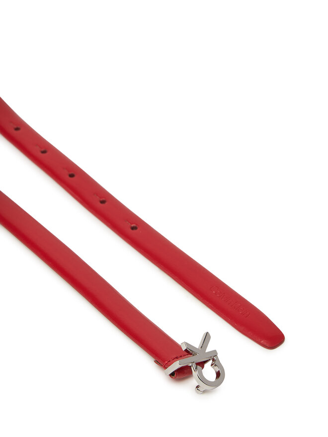 Calvin Klein Ženski pas Calvin Klein Ck Buckle Skinny Belt 1.5 K60K612932 Rdeča