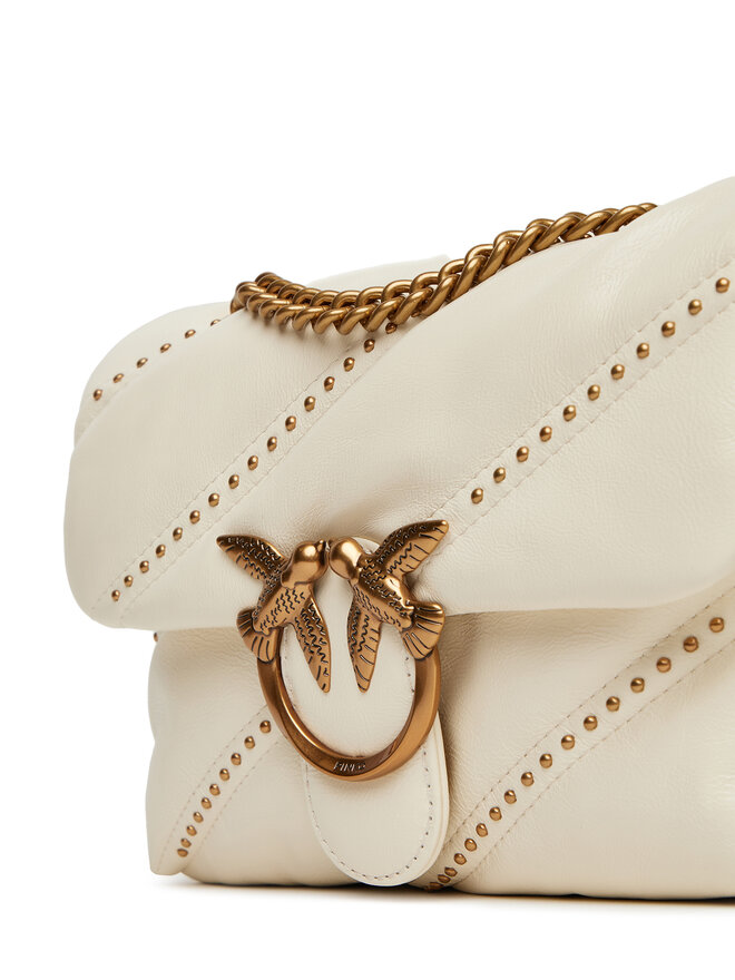 PINKO Τσάντα PINKO Love Puff Mini Cl PE 25 PLTT 100039 A26T Εκρού