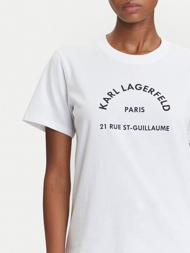 KARL LAGERFELD KARL LAGERFELD Camiseta A3W17105 Blanco Regular Fit