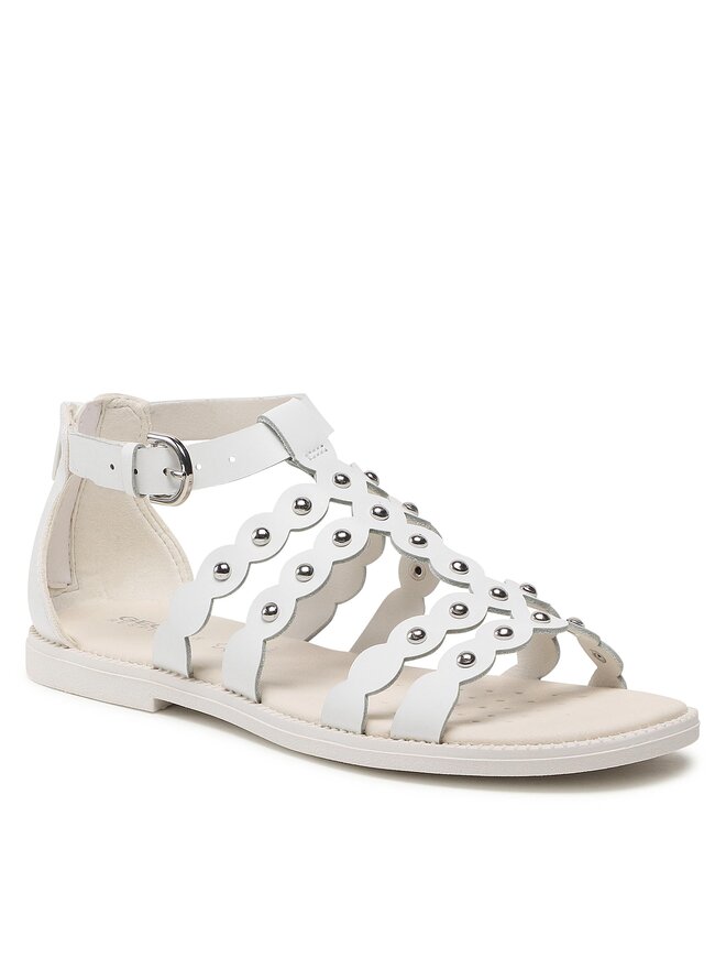 Geox Сандали Geox J Sandal Karly Girl J3535D043BCC1000 D Бял