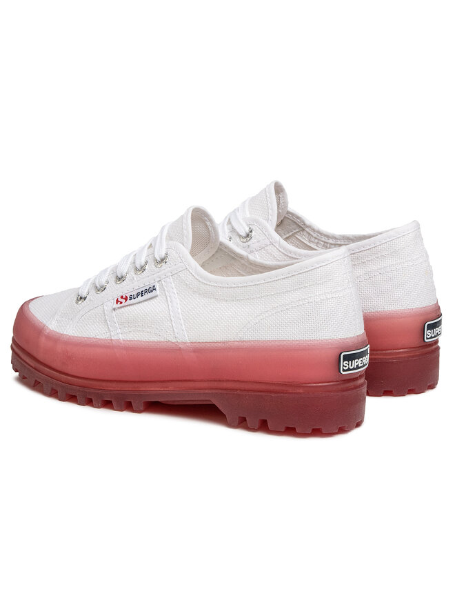 Halbschuhe Superga 2555 Alpina Jellygum Cotu S1115LW WeiB eschuhe