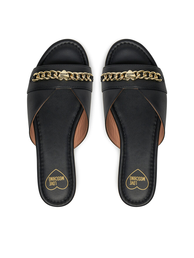 LOVE MOSCHINO Klapki LOVE MOSCHINO JA28151G0MIE0000 Czarny