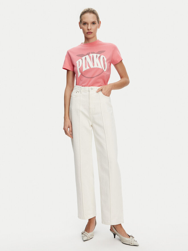 PINKO PINKO Camiseta 101752 A2CT N55 Rosa Regular Fit