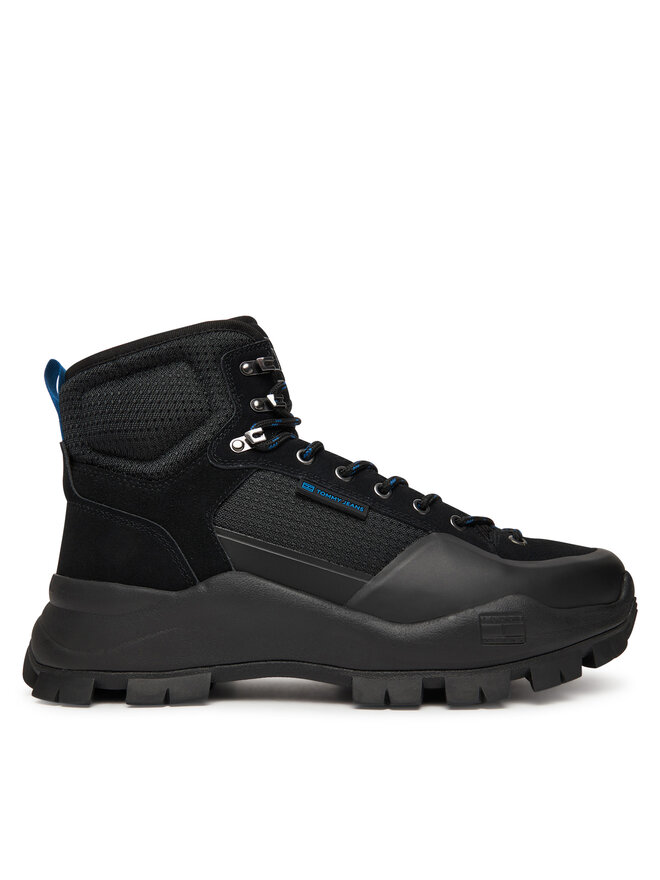 Tommy Jeans Trekkingschuhe Tommy Jeans Tjm Hybrid Boot EM0EM01633 Schwarz