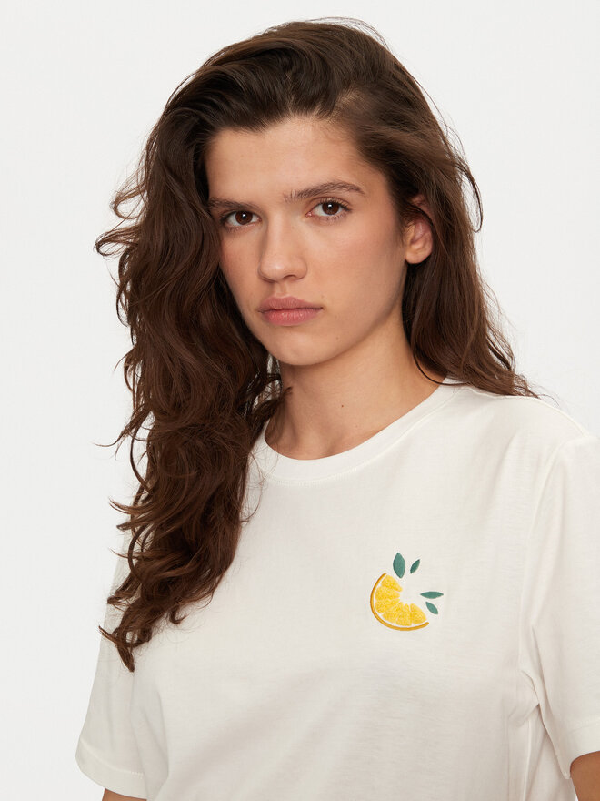 Vila Vila T-Shirt Sybil 14097443 Weiß Regular Fit