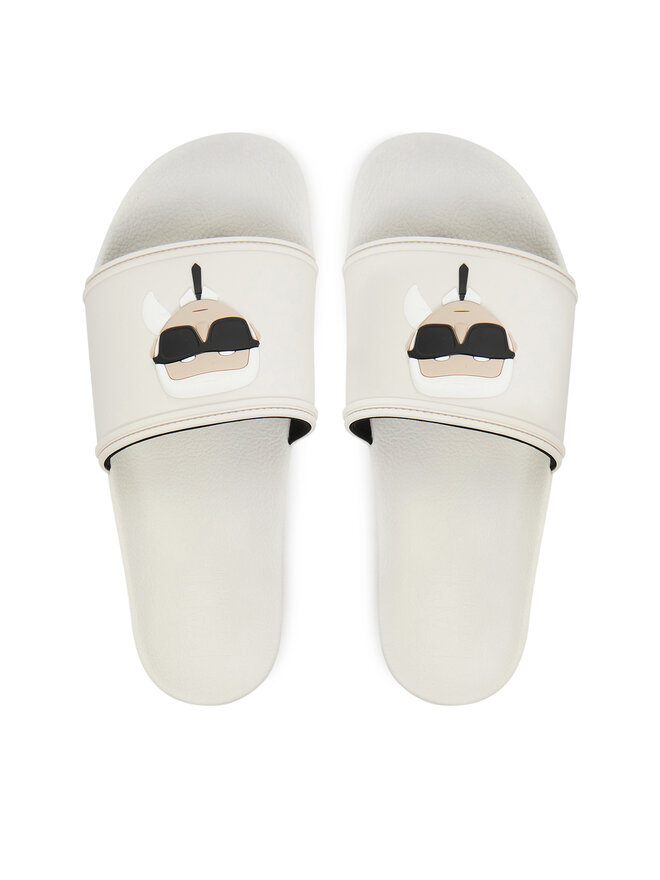 KARL LAGERFELD Şlapi KARL LAGERFELD KL70005 Alb