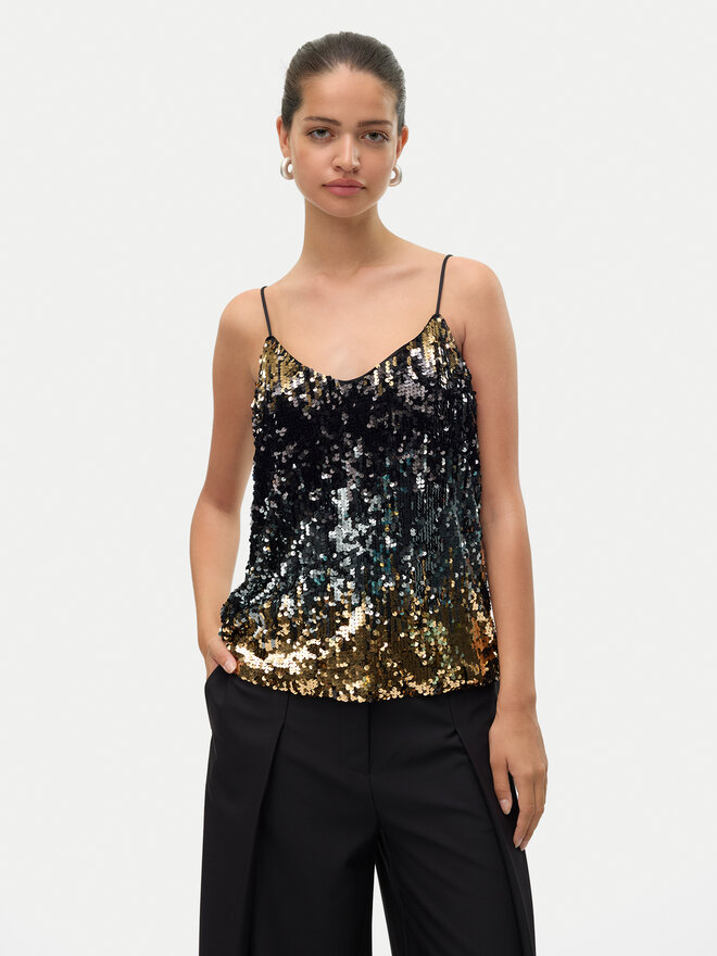 Vero Moda Vero Moda Felső Ria 10317314 Fekete Regular Fit