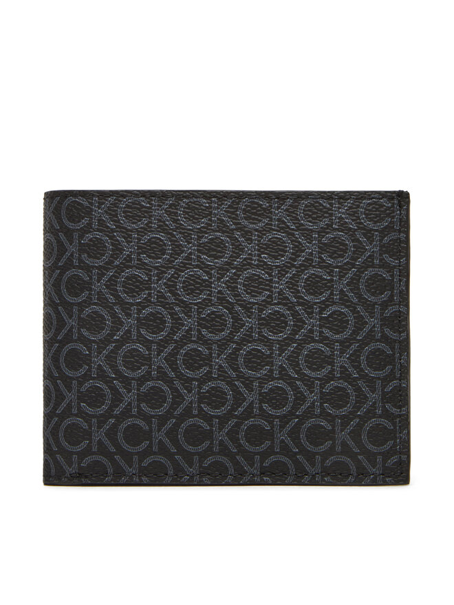 Calvin Klein Herren Geldbörse Calvin Klein Ck Must Mono Billfold W/ Coin LV04D1038G Schwarz