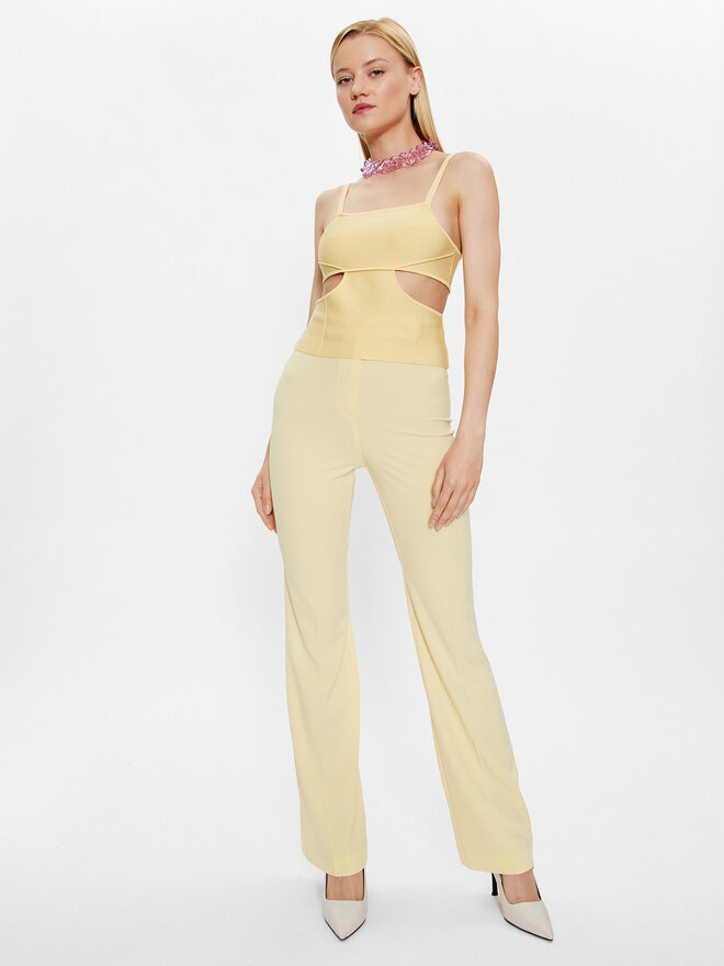 Patrizia Pepe Patrizia Pepe Felső 2K0172/K095-Y433 Sárga Slim Fit