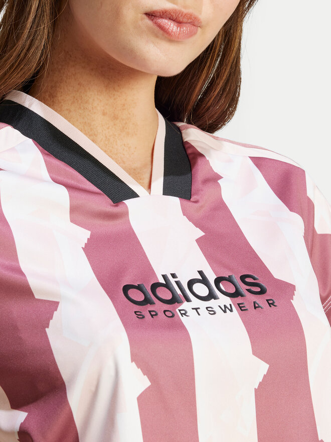 adidas adidas Marškinėliai Tiro Cut 3-Stripes IX3520 Rožinė Slim Fit