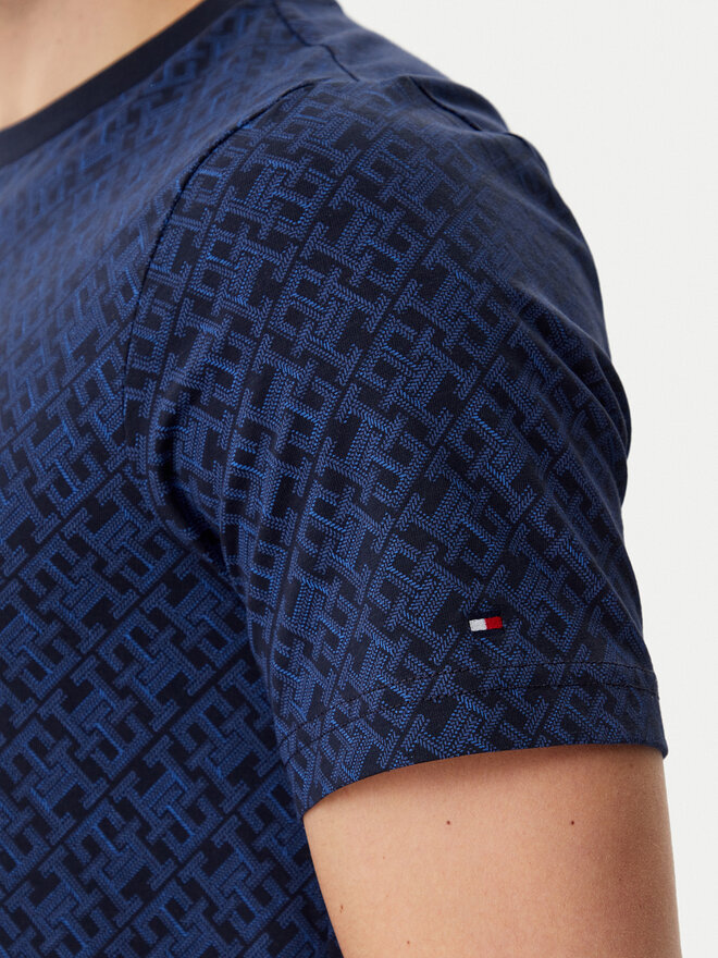 Tommy Hilfiger Tommy Hilfiger Póló Monogram MW0MW39251 Sötétkék Regular Fit