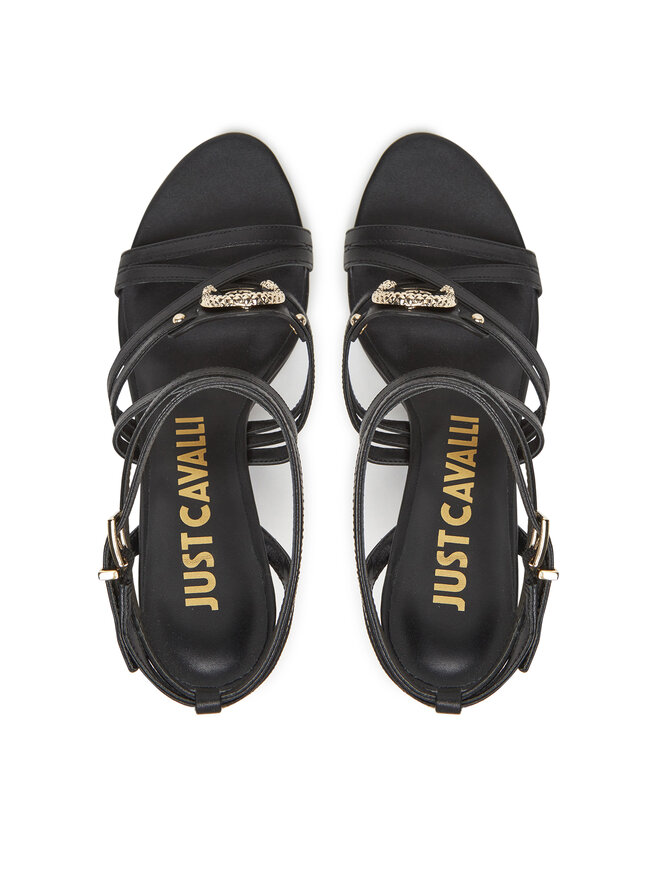 Just Cavalli Сандали Just Cavalli 78RA3S34 ZS984 Черен