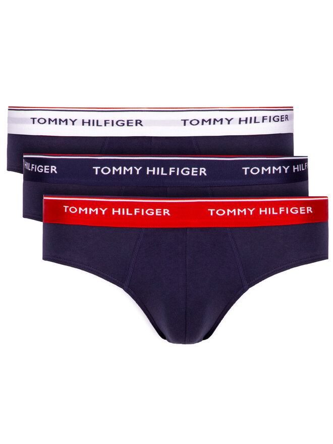 Tommy Hilfiger Tommy Hilfiger Σετ σλιπ 3 τμχ. 3p Brief 1U87903766 Σκούρο μπλε