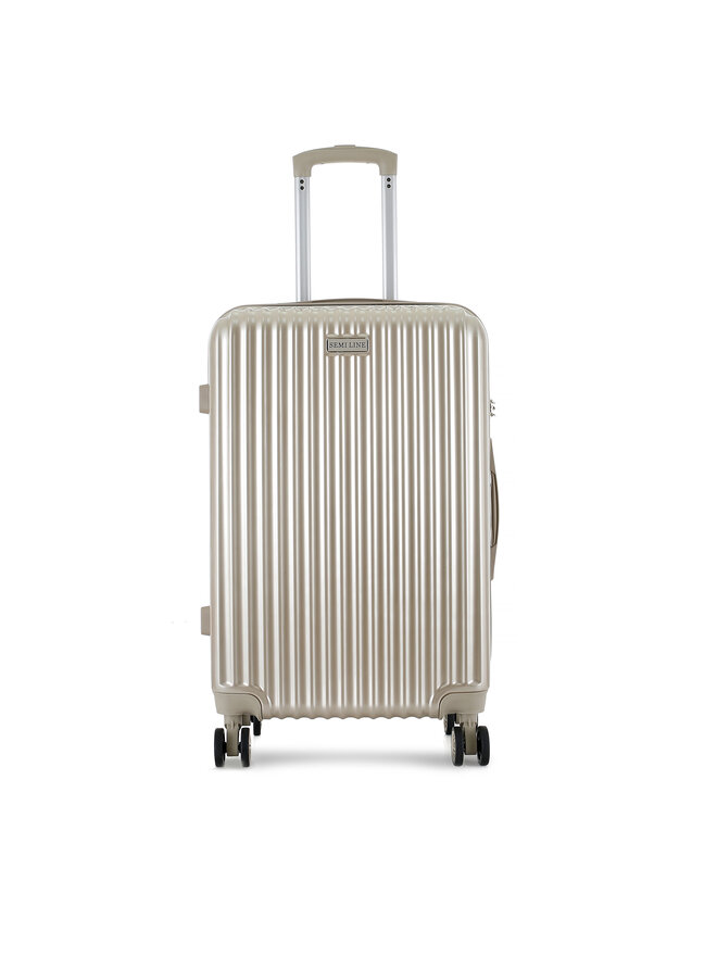 Semi Line Μεσαία Βαλίτσα Semi Line T5954-2 Χρυσό