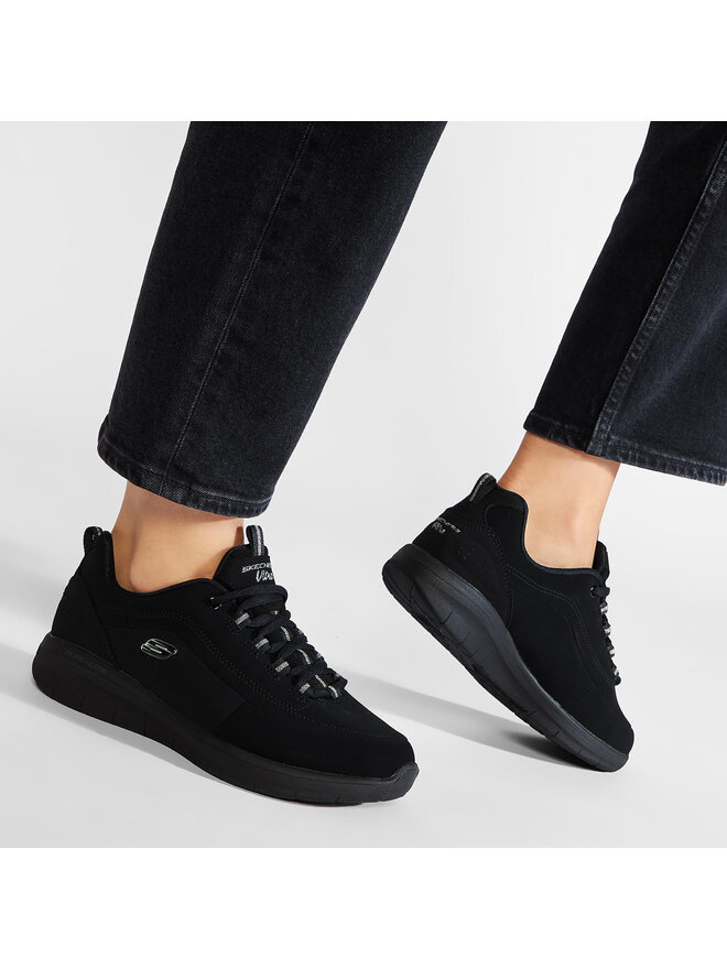 Sneakersy Skechers 12364 BBK Czarny eobuwie .pl