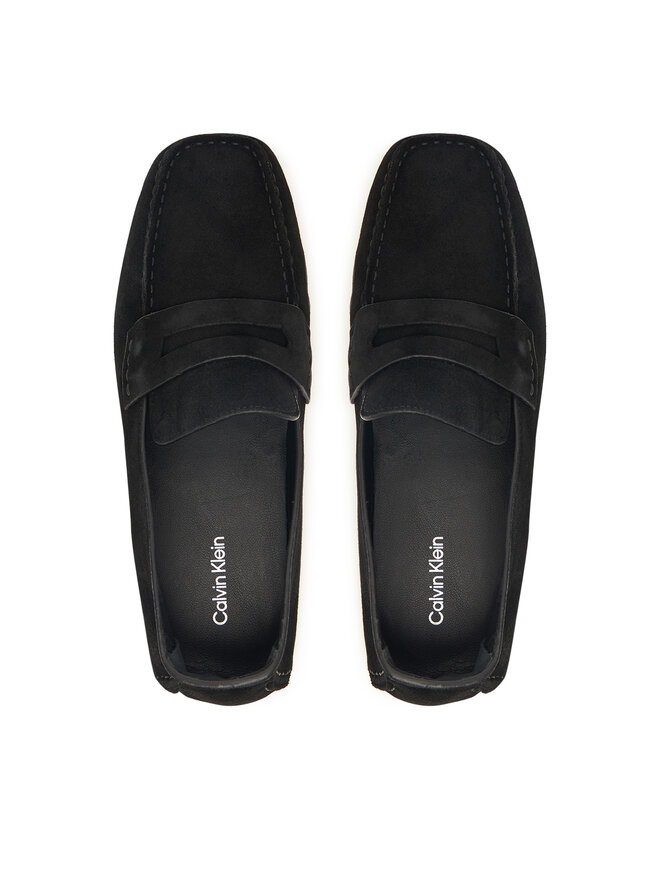 Calvin Klein Mokassins Calvin Klein Square Driver Suede HW0HW02844 Schwarz