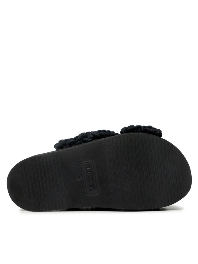 Inuikii Pantoletten Inuikii Woven Stones 70103-106 Schwarz