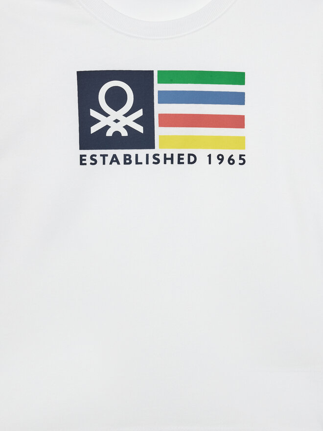 United Colors Of Benetton United Colors Of Benetton Marškinėliai 3I1XG10HT Balta Regular Fit