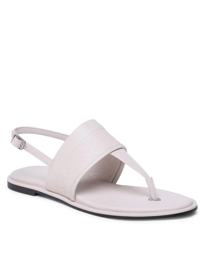 Calvin Klein Sandály Calvin Klein Almond Tp Sandal HW0HW01536 Écru