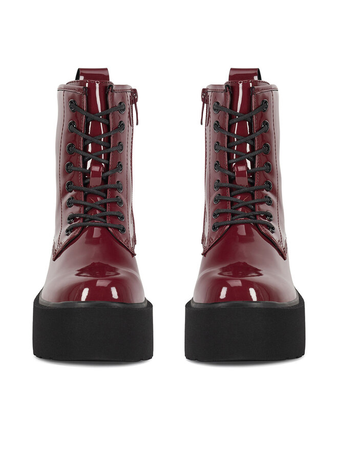 DeeZee Schnürschuhe DeeZee WS101-08A Dunkelrot