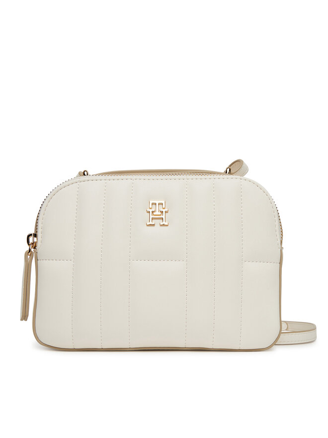 Tommy Hilfiger Kabelka Tommy Hilfiger Th Feminine Conv Camera Bag AW0AW17453 Écru