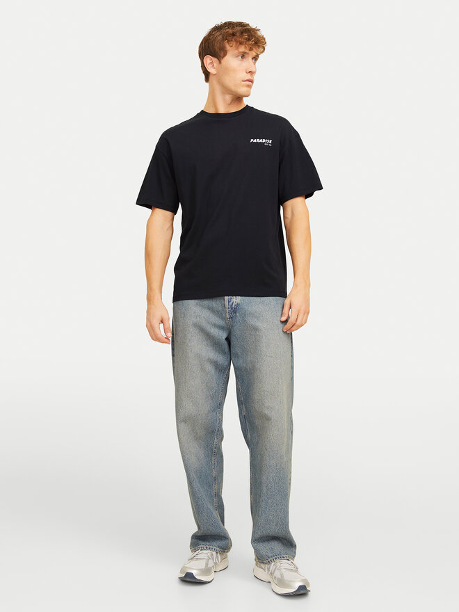 Jack&Jones Jack&Jones Marškinėliai Charge 12269384 Juoda Relaxed Fit