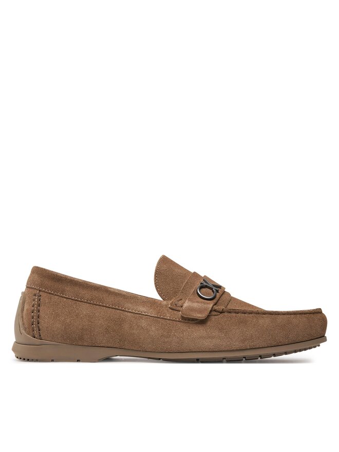 Calvin Klein Mocassini Calvin Klein Driving Shoe Bold Logo HM0HM01448 Beige