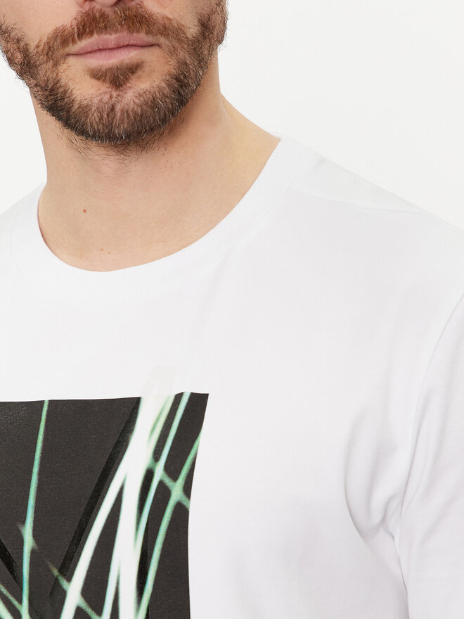 BOSS BOSS Camiseta 50514647 Blanco Regular Fit